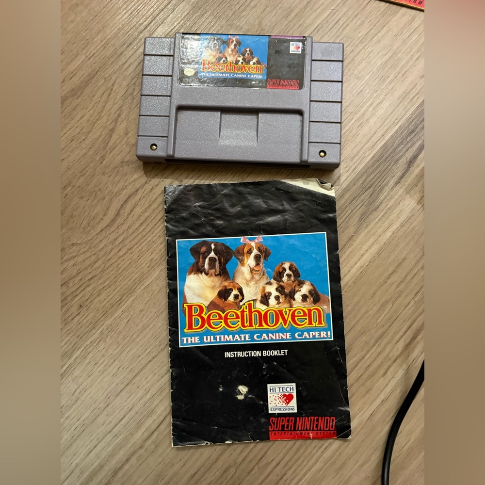 Beethoven’s 2nd Super Nintendo Original Authentic Retro Game Tested Works